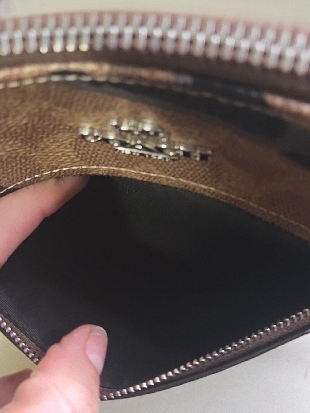 Coach Mini Rowen File Brown Floral-Print Crossbody with Black Accents - Picture 6 of 8